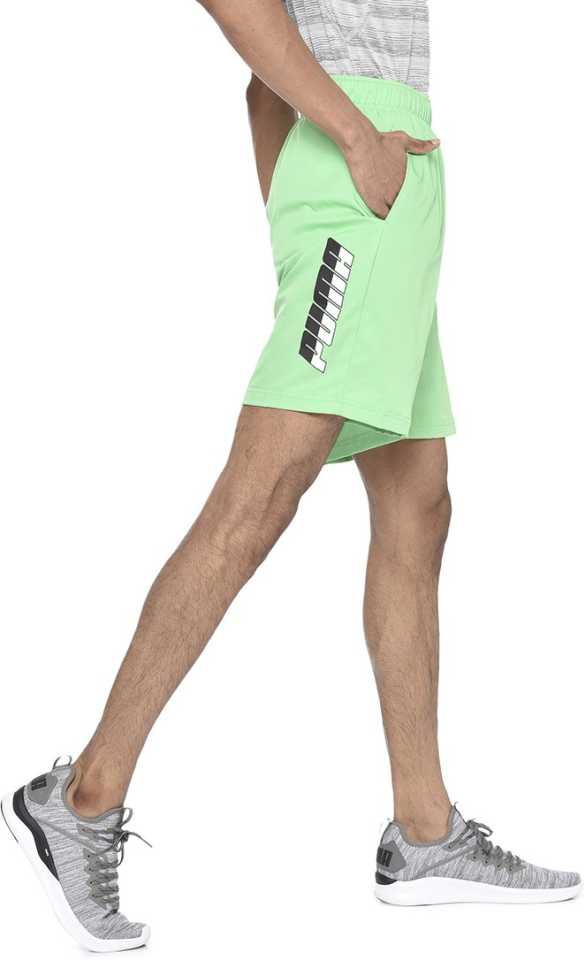 Printed Men Green Regular Shorts-85422233